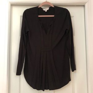 M.L.L.P. Rayon Tunic Loose Long Sleeve Blouse Top
